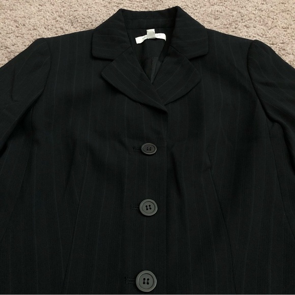Ann Taylor Petite Black Blazer Suit Jacket Womens 6P - Picture 8 of 12